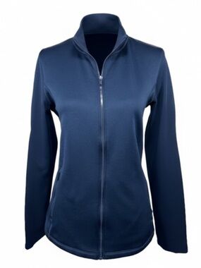 Under Armour Midnight Blue Cold Gear Jacket Full Front Zip Womens size Med